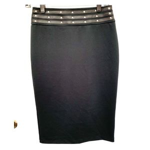 Black pencil skirt
